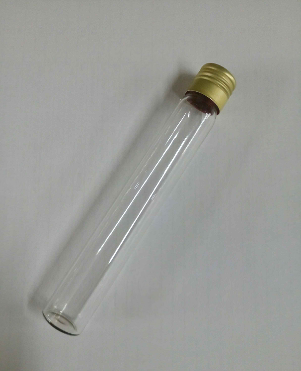 Пробірка 18х120 мм, з алюмінієвою кришкою, пласке дно